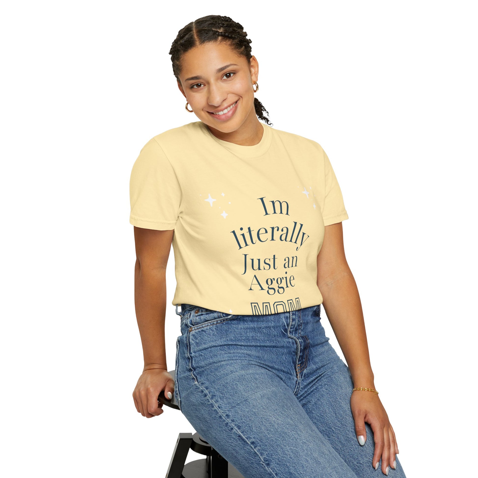 “I’m Literally Just an Aggie Mom” Tee 💙💛