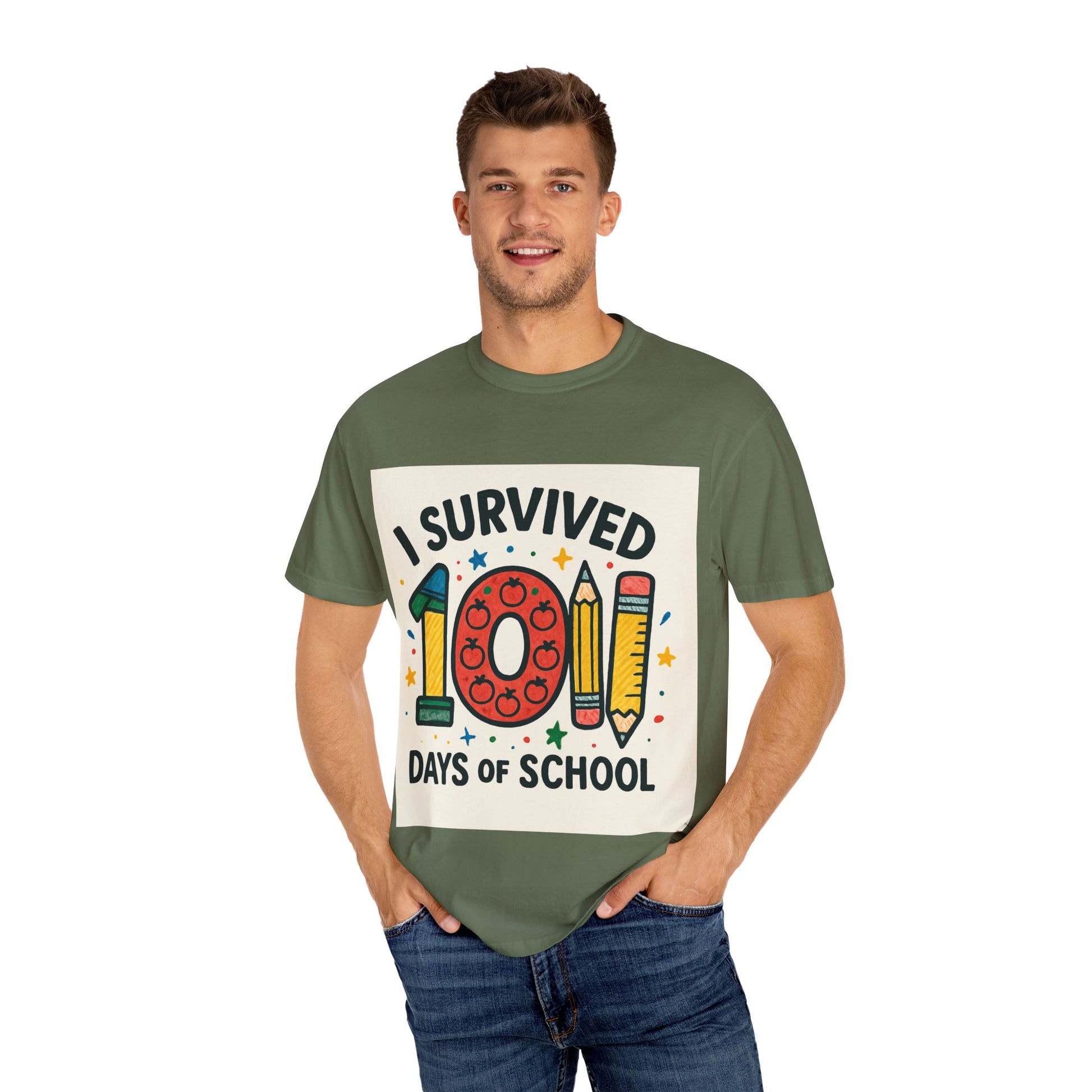 I Survived 100 Days of School T-Shirt, Fun Teacher Gift, Kids Celebration Shirt, Unisex School Milestone Tee, Back to School Apparel