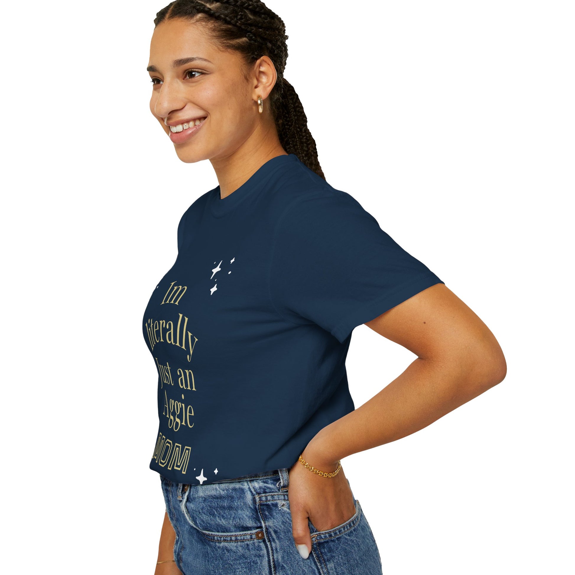“I’m Literally Just an Aggie Mom” Tee 💙💛