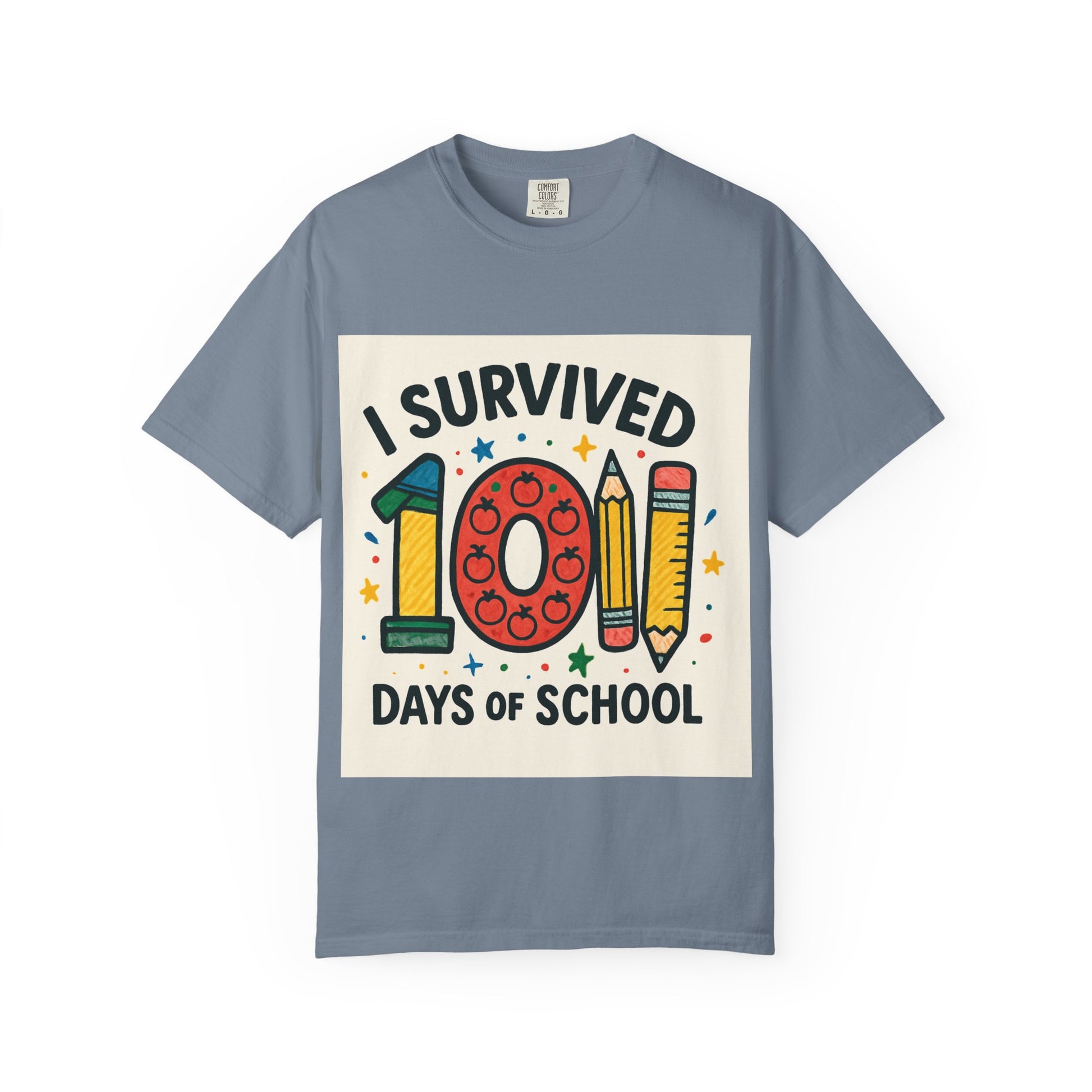 I Survived 100 Days of School T-Shirt, Fun Teacher Gift, Kids Celebration Shirt, Unisex School Milestone Tee, Back to School Apparel