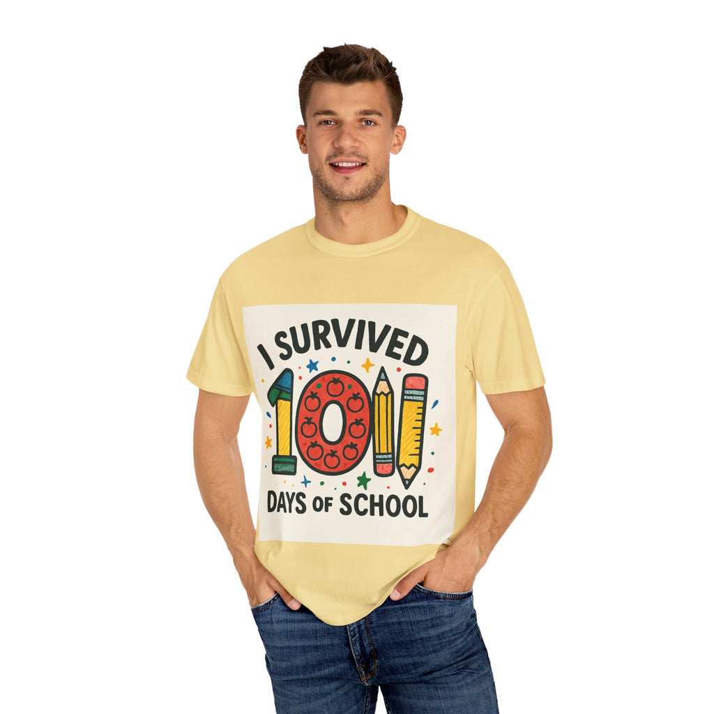 I Survived 100 Days of School T-Shirt, Fun Teacher Gift, Kids Celebration Shirt, Unisex School Milestone Tee, Back to School Apparel