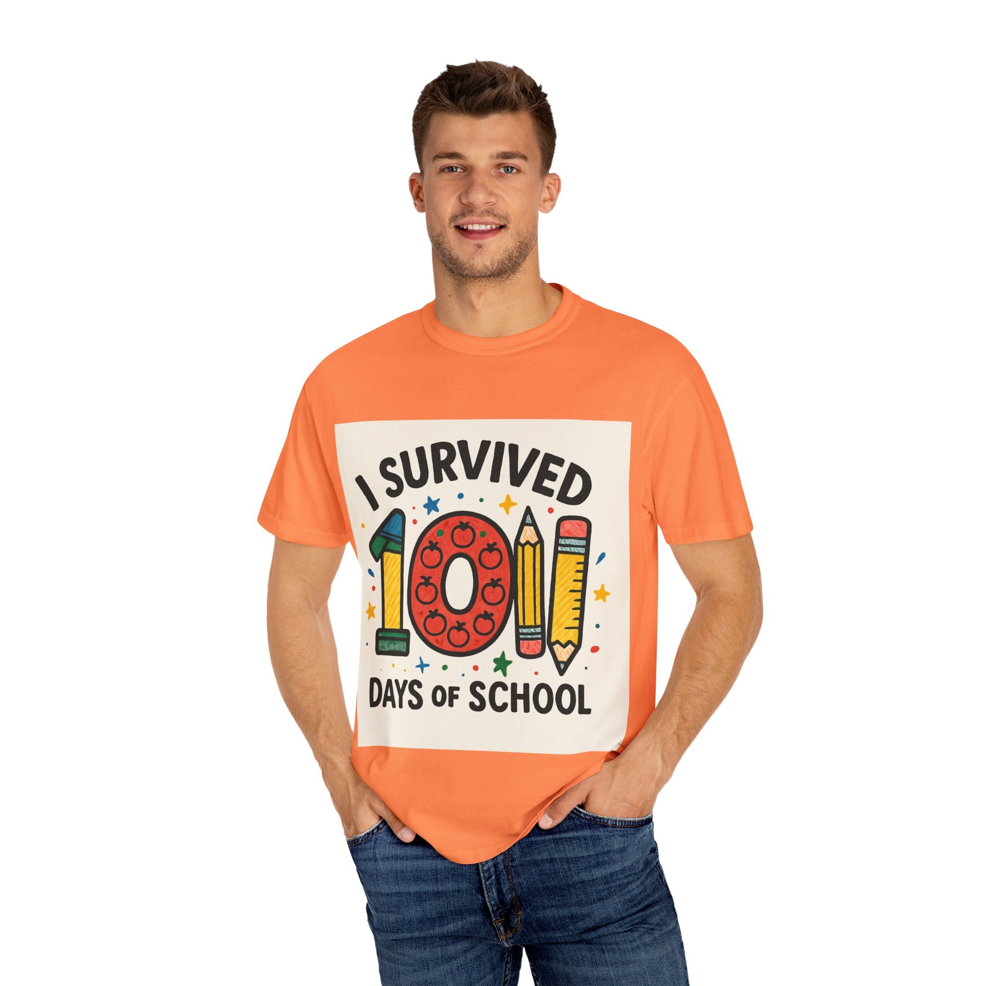 I Survived 100 Days of School T-Shirt, Fun Teacher Gift, Kids Celebration Shirt, Unisex School Milestone Tee, Back to School Apparel