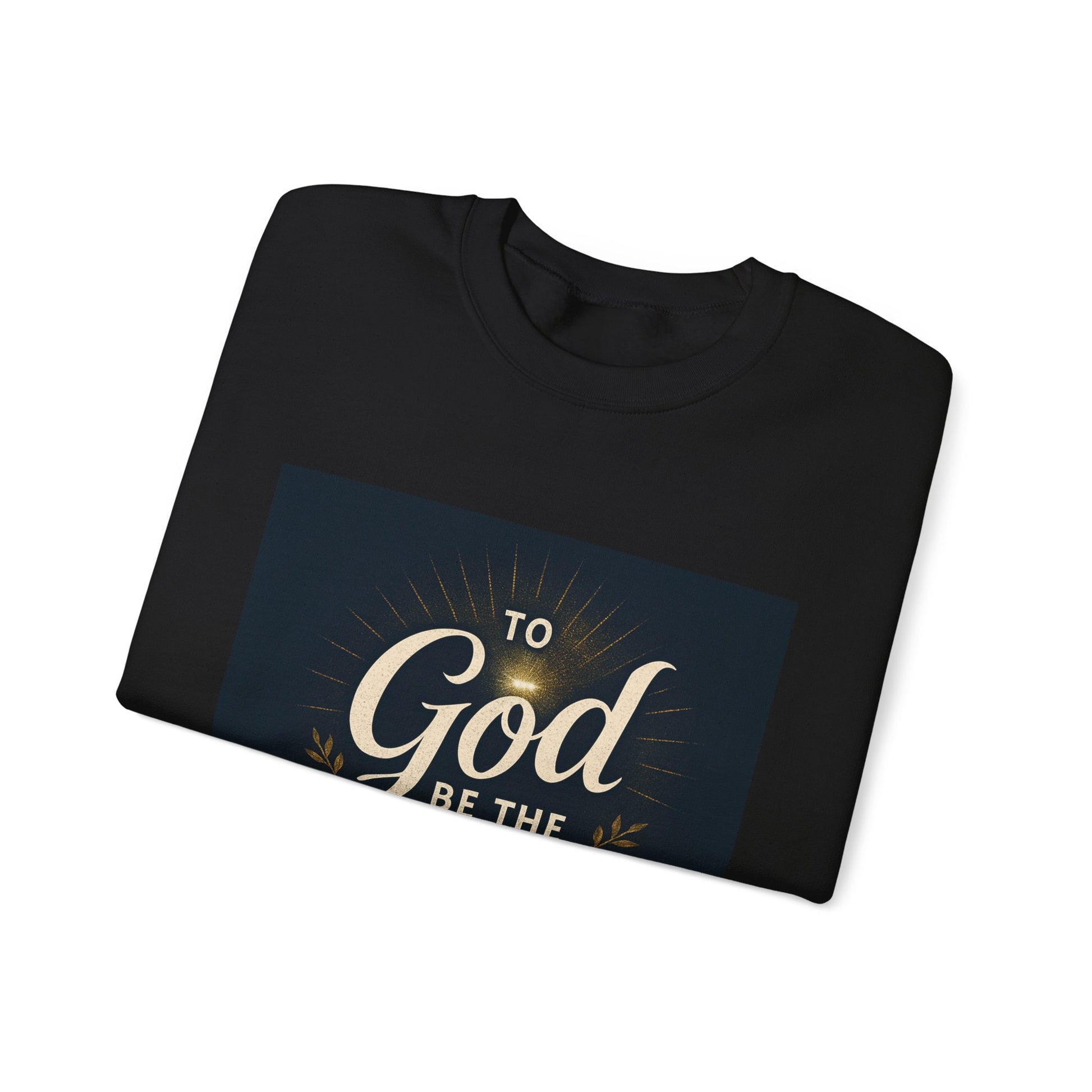 Faith-Inspired Unisex Crewneck Sweatshirt - 'To God Be the Glory'