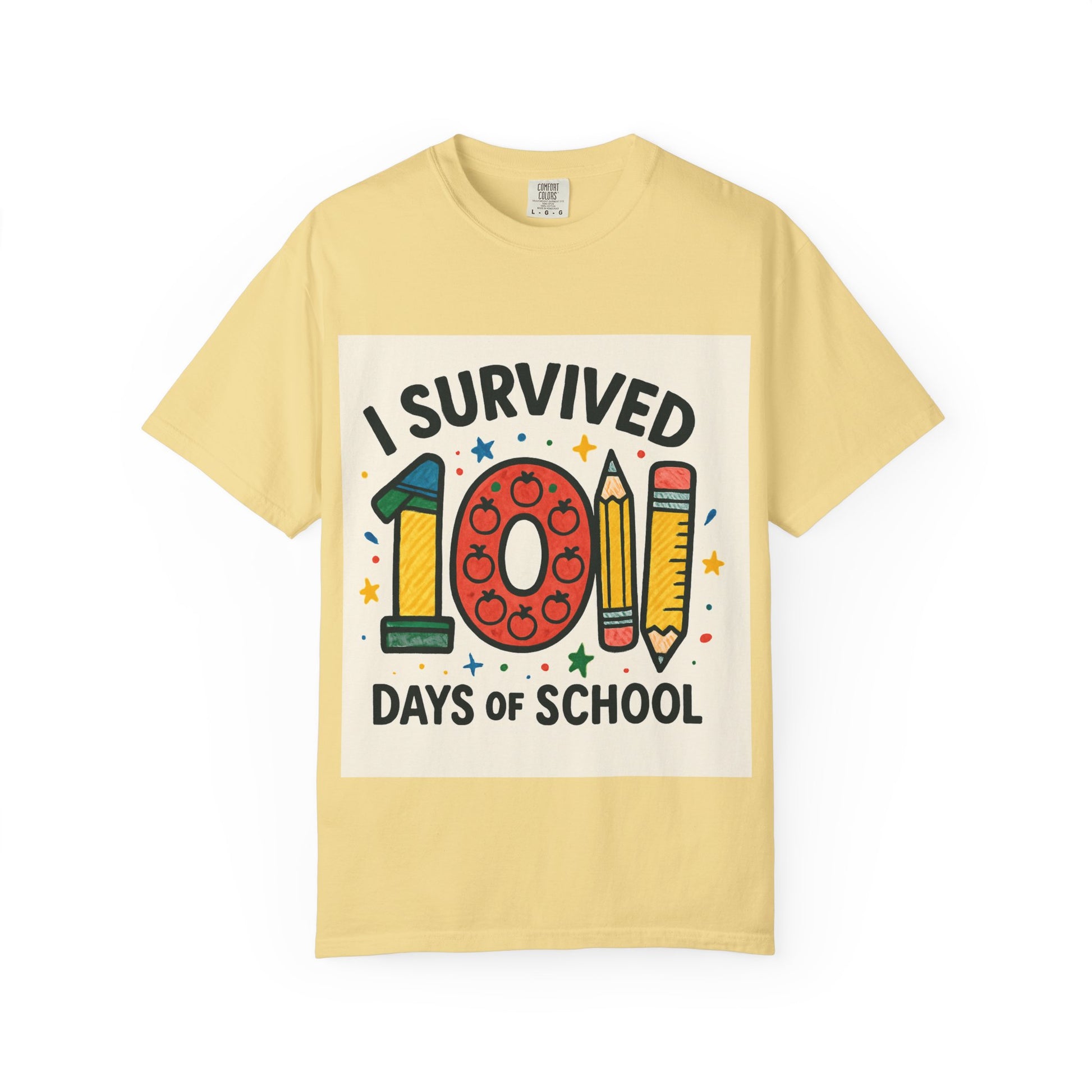 I Survived 100 Days of School T-Shirt, Fun Teacher Gift, Kids Celebration Shirt, Unisex School Milestone Tee, Back to School Apparel