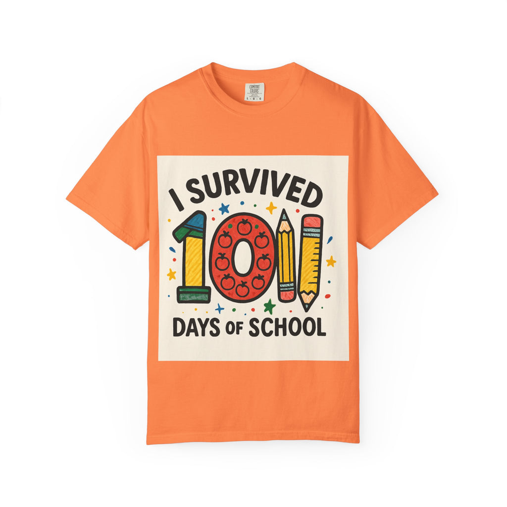 I Survived 100 Days of School T-Shirt, Fun Teacher Gift, Kids Celebration Shirt, Unisex School Milestone Tee, Back to School Apparel