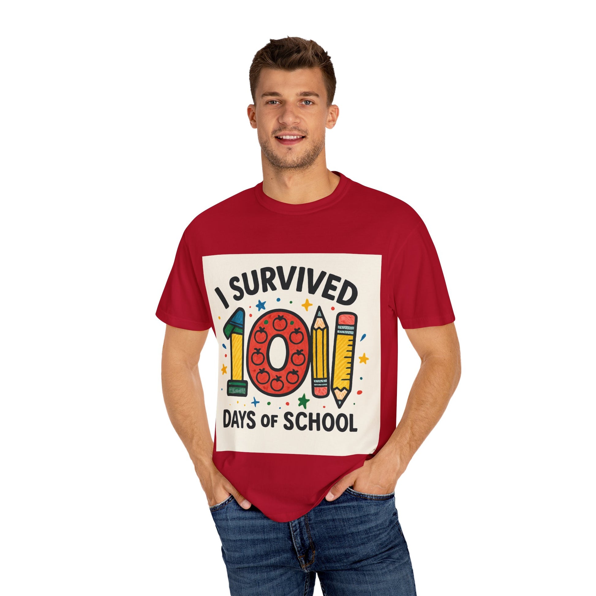 I Survived 100 Days of School T-Shirt, Fun Teacher Gift, Kids Celebration Shirt, Unisex School Milestone Tee, Back to School Apparel