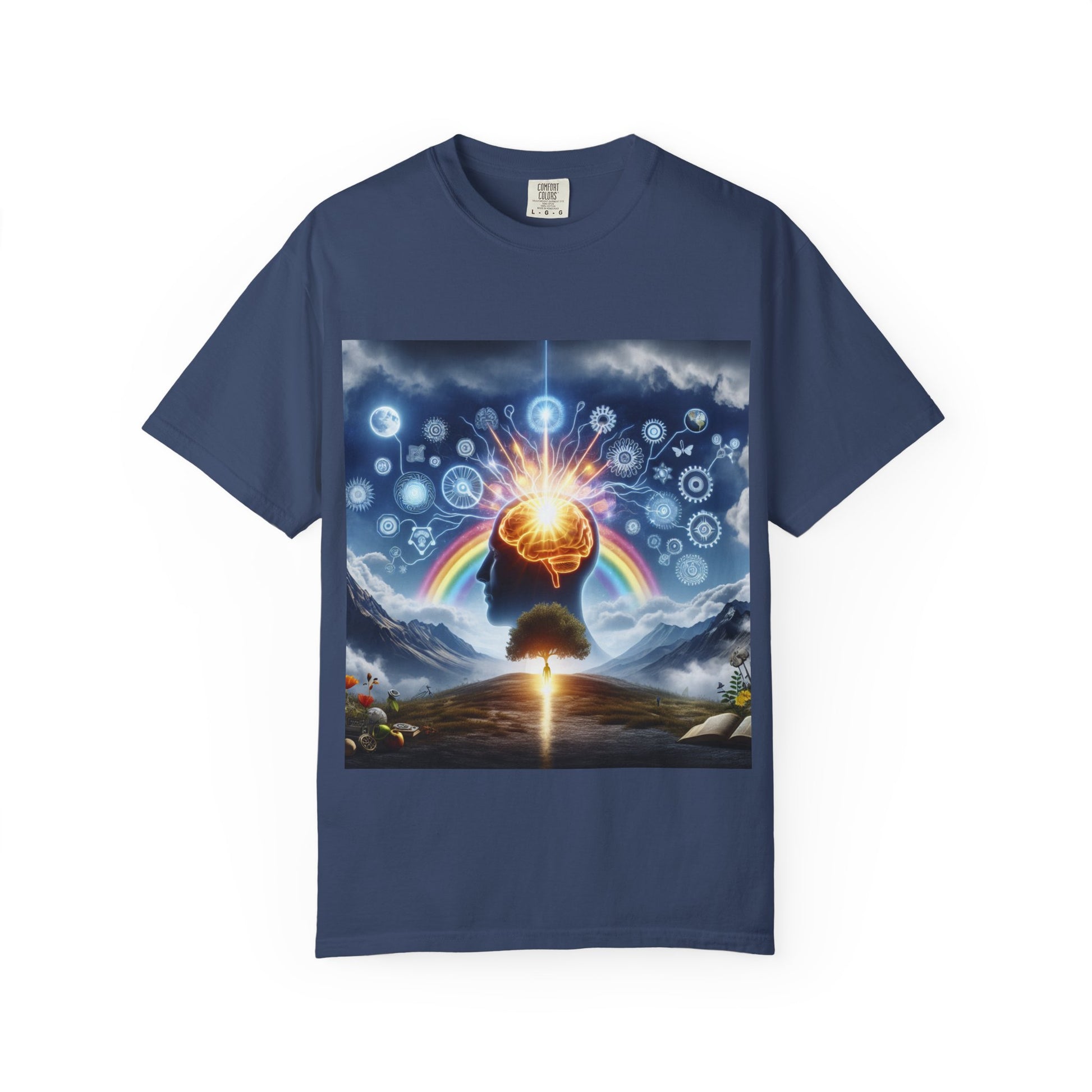Mindset Is Everything T-Shirt | Unisex Garment-Dyed Tee for Positive Vibes, Spiritual Growth, Mindfulness, Gift for Him/Her