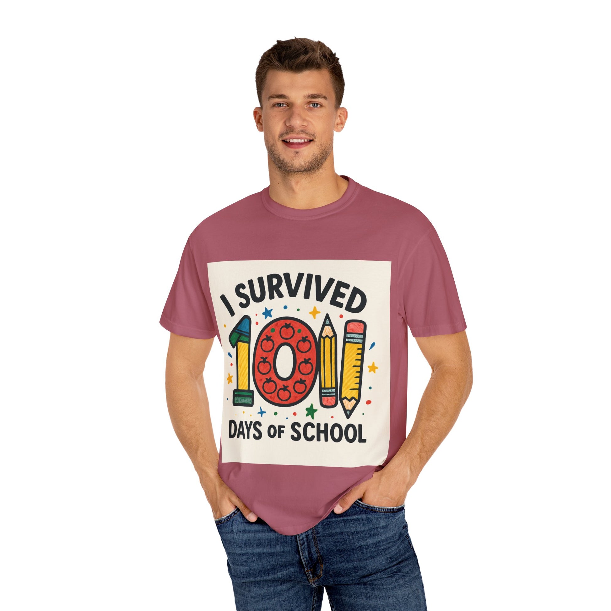 I Survived 100 Days of School T-Shirt, Fun Teacher Gift, Kids Celebration Shirt, Unisex School Milestone Tee, Back to School Apparel