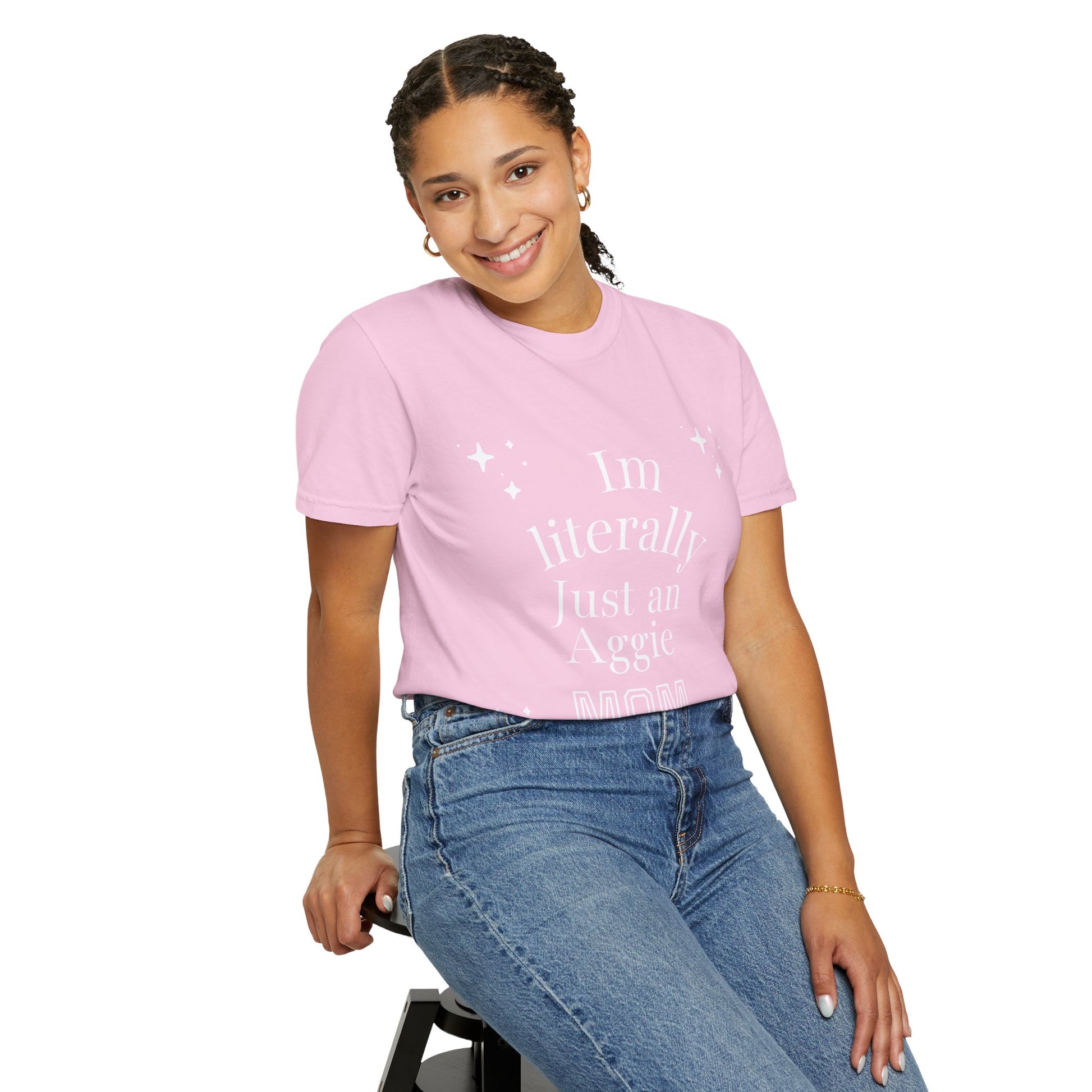 “I’m Literally Just an Aggie Mom” Tee 💙💛
