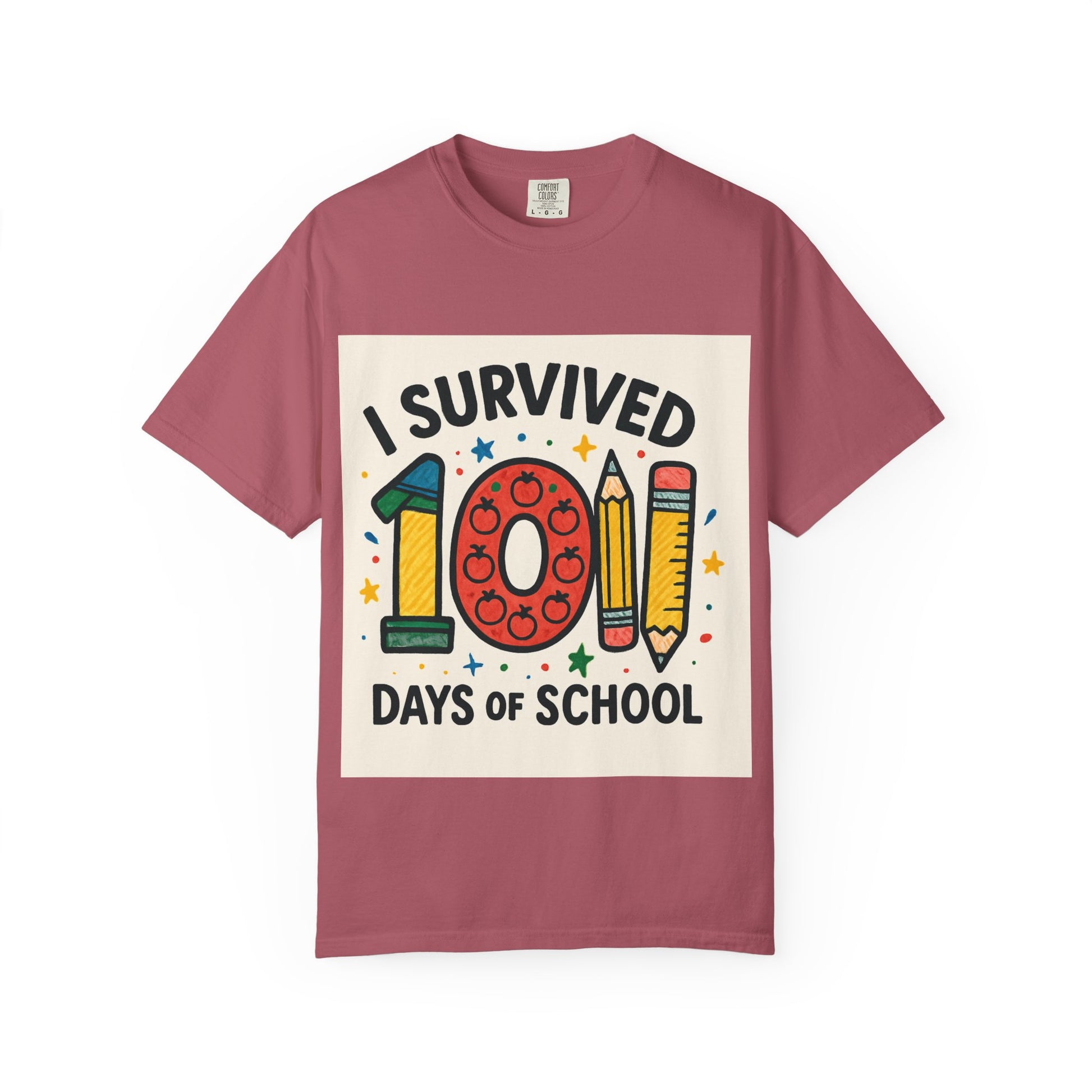 I Survived 100 Days of School T-Shirt, Fun Teacher Gift, Kids Celebration Shirt, Unisex School Milestone Tee, Back to School Apparel