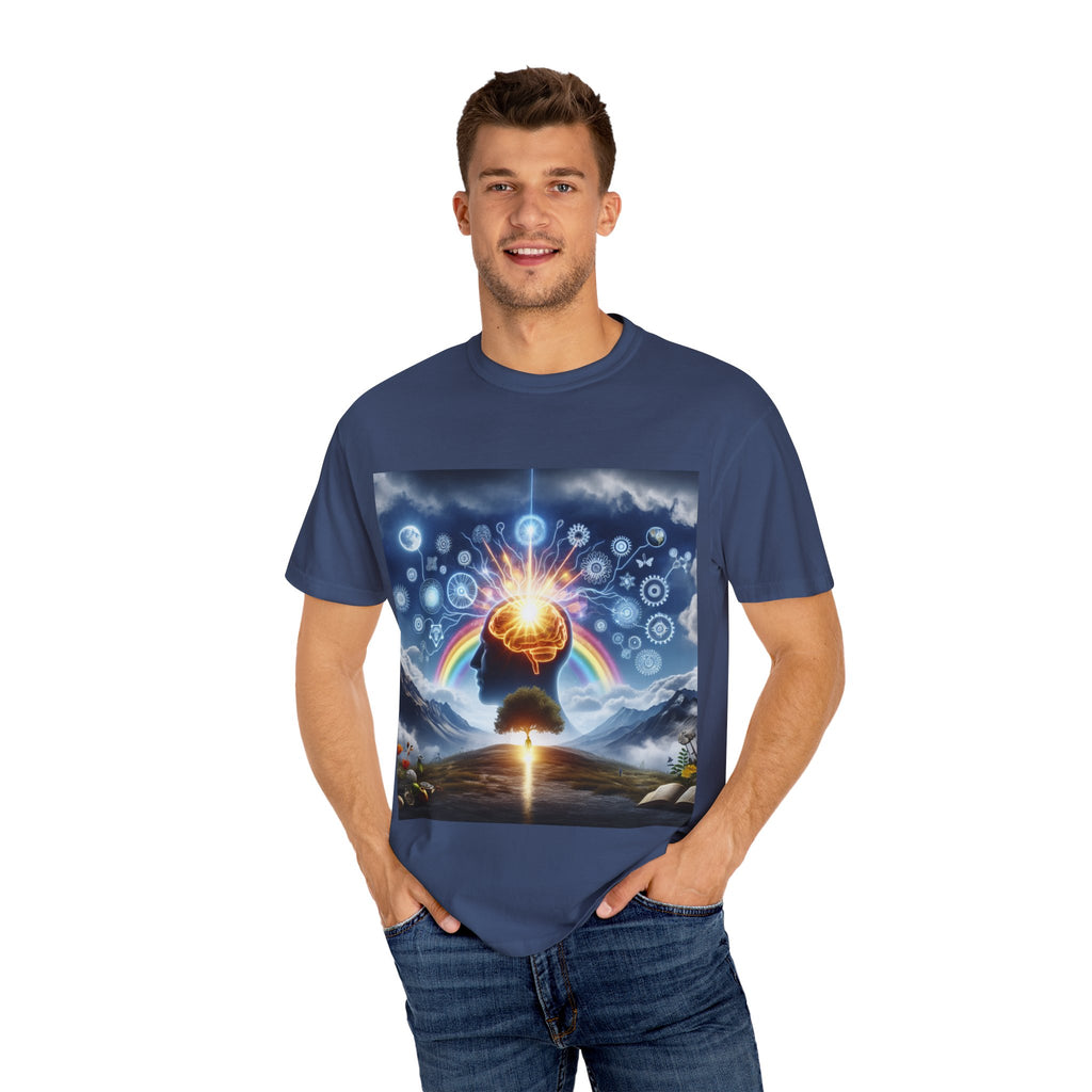 Mindset Is Everything T-Shirt | Unisex Garment-Dyed Tee for Positive Vibes, Spiritual Growth, Mindfulness, Gift for Him/Her