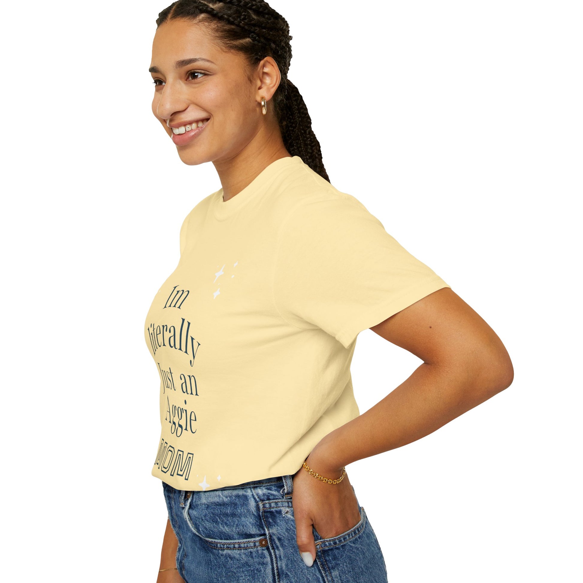 “I’m Literally Just an Aggie Mom” Tee 💙💛