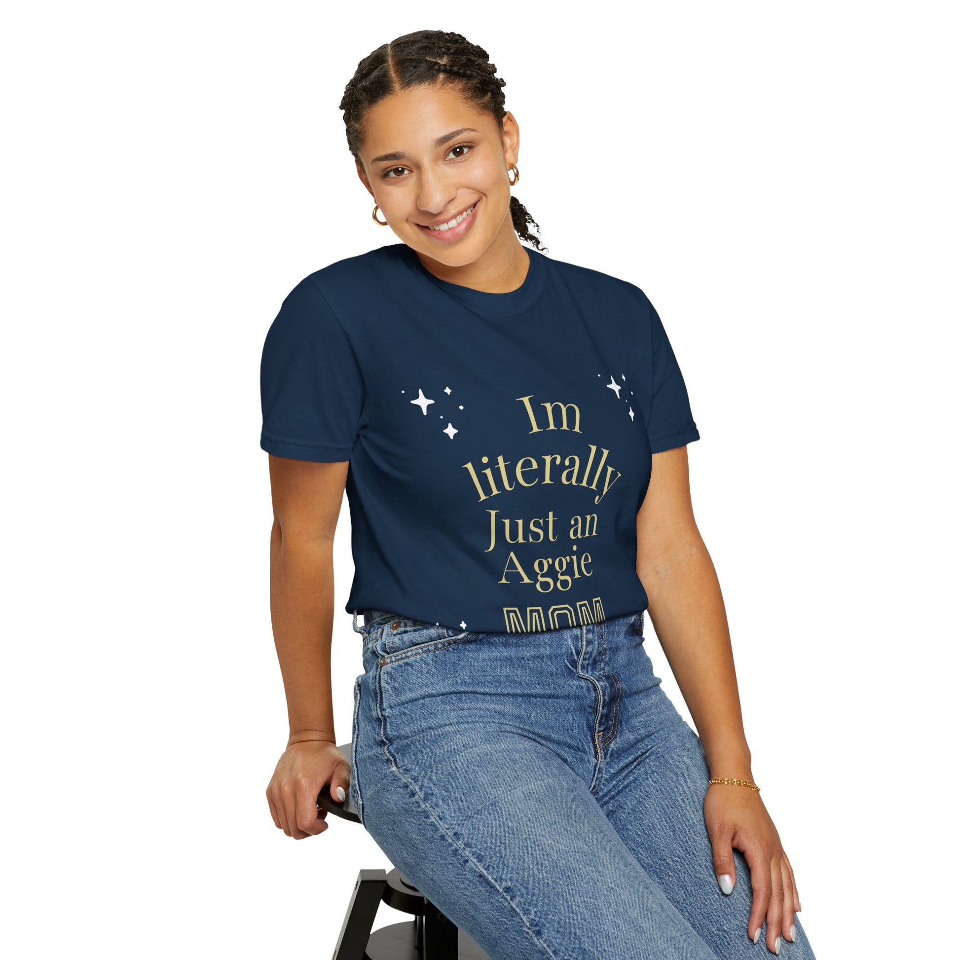 “I’m Literally Just an Aggie Mom” Tee 💙💛