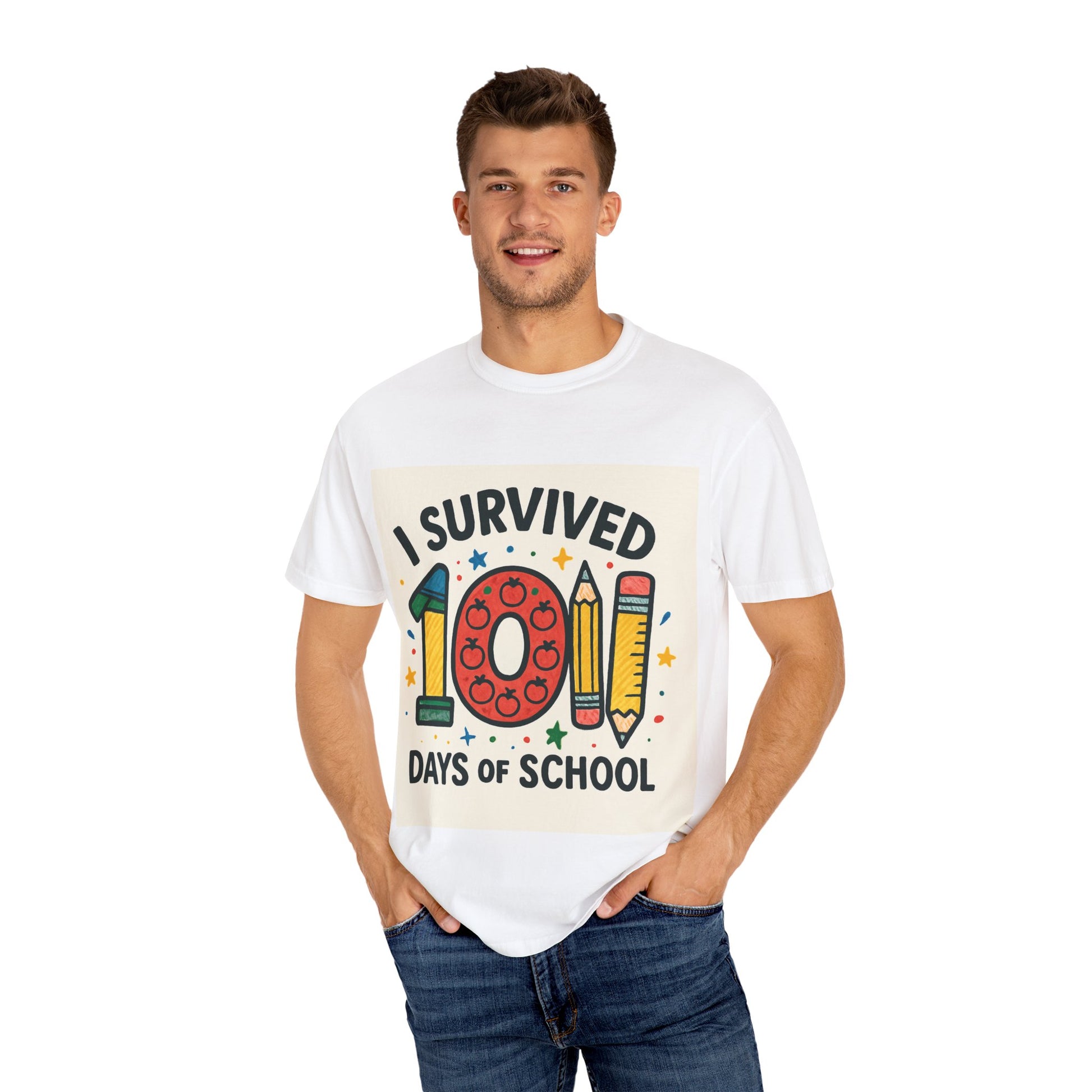 I Survived 100 Days of School T-Shirt, Fun Teacher Gift, Kids Celebration Shirt, Unisex School Milestone Tee, Back to School Apparel