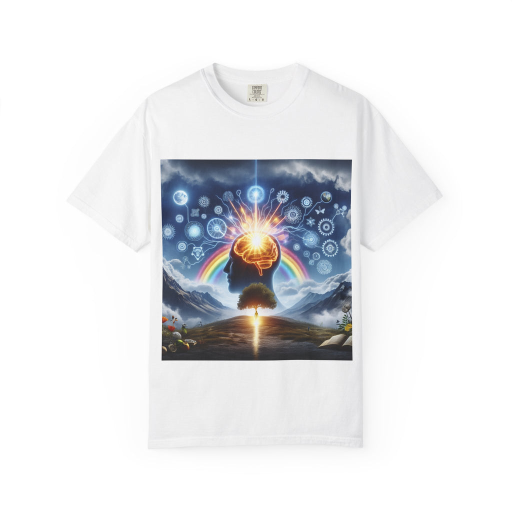 Mindset Is Everything T-Shirt | Unisex Garment-Dyed Tee for Positive Vibes, Spiritual Growth, Mindfulness, Gift for Him/Her
